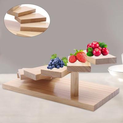 Multicon Wholesale Hub Premium Tier Staircase Sushi Display Rack Japanese Cuisine Rack & Dessert Plate Holder Premium Tier Staircase Sushi Display Rack Japanese Cuisine Rack & Dessert Plate Holder