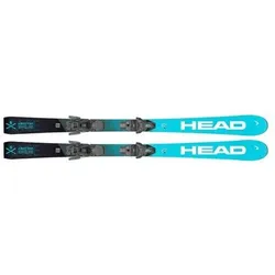 HEAD Herren Racing Ski He/Uni WC e.Race Team SW + JRS 7.5 GW, Größe 140 in Schwarz 000