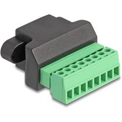 Delock RJ45 Netzwerk Adapter Kabel [1x RJ45-Buchse - 1x Buchse] Schwarz, Grün 66589