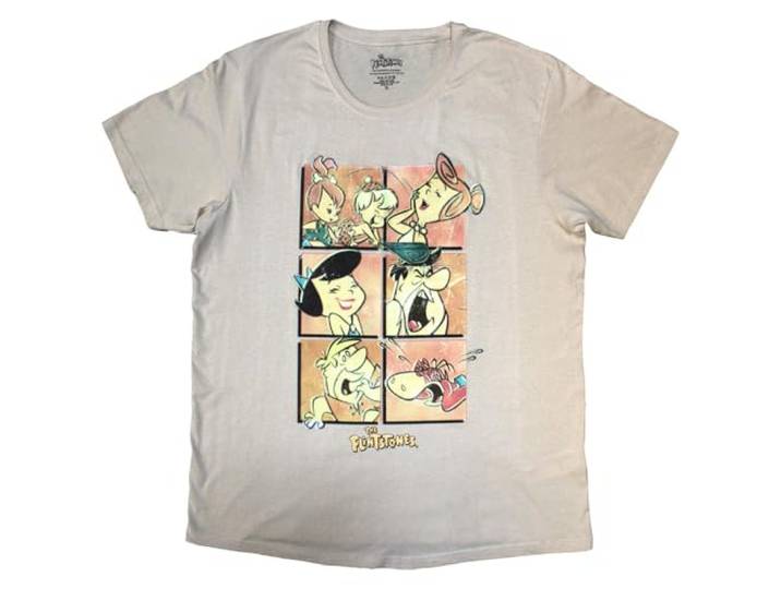 The Flintstones Character Grid T Shirt L