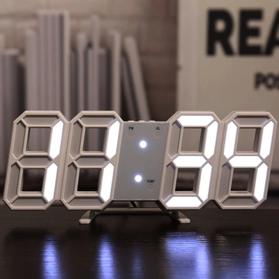 HomeDecorAndMore LLC 3D Led Digital Clock Limited Edition White