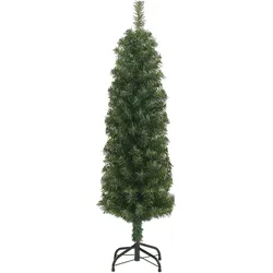 vidaXL Künstlicher Weihnachtsbaum Schlank mit Ständer Grün 120 cm PVC