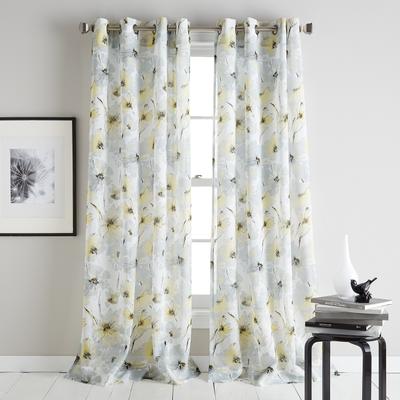 DKNY Modern Bloom Single Curtain Panel