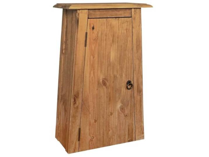 ZQQLVOO Bad-Wandschrank Massivholz Kiefer 42x23x70 cm Vintage Massives Kiefernholz, Retro-Design, 1 Innenboden, einfache Montage, individuelle Maserung