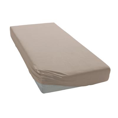 Bettlaken ESTELLA "Feinjersey", grau (kieselgrau), L:200cm, Jersey, Obermaterial: 100% Baumwolle, Bettlaken, Bettlaken, Rundumgummi