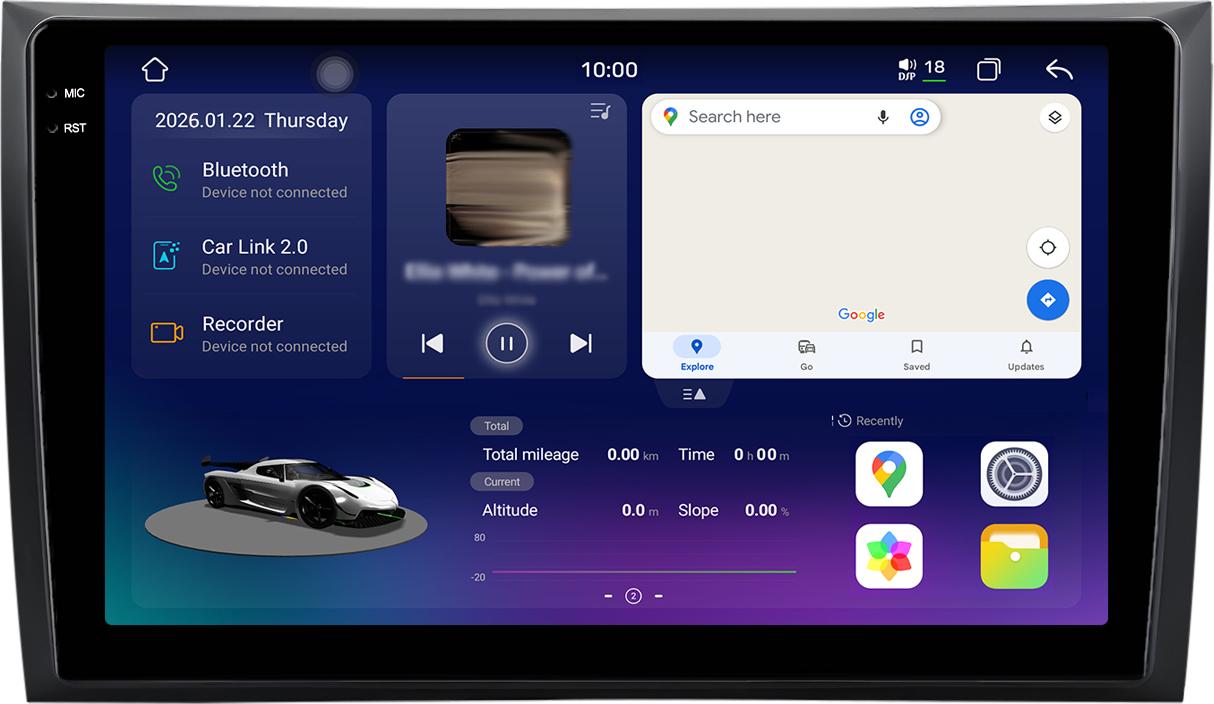 2k Display Android Radio 128GB für Suzuki SX4 2006-2014 Carplay Android Auto Navi 4G LTE Bluetooth DAB+ Rückfahrkamera Lenkradsteuerung