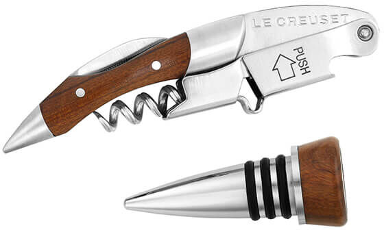 Le Creuset GS-190 & WT-110W Waiters Corkscrew /Stopper Gift Set