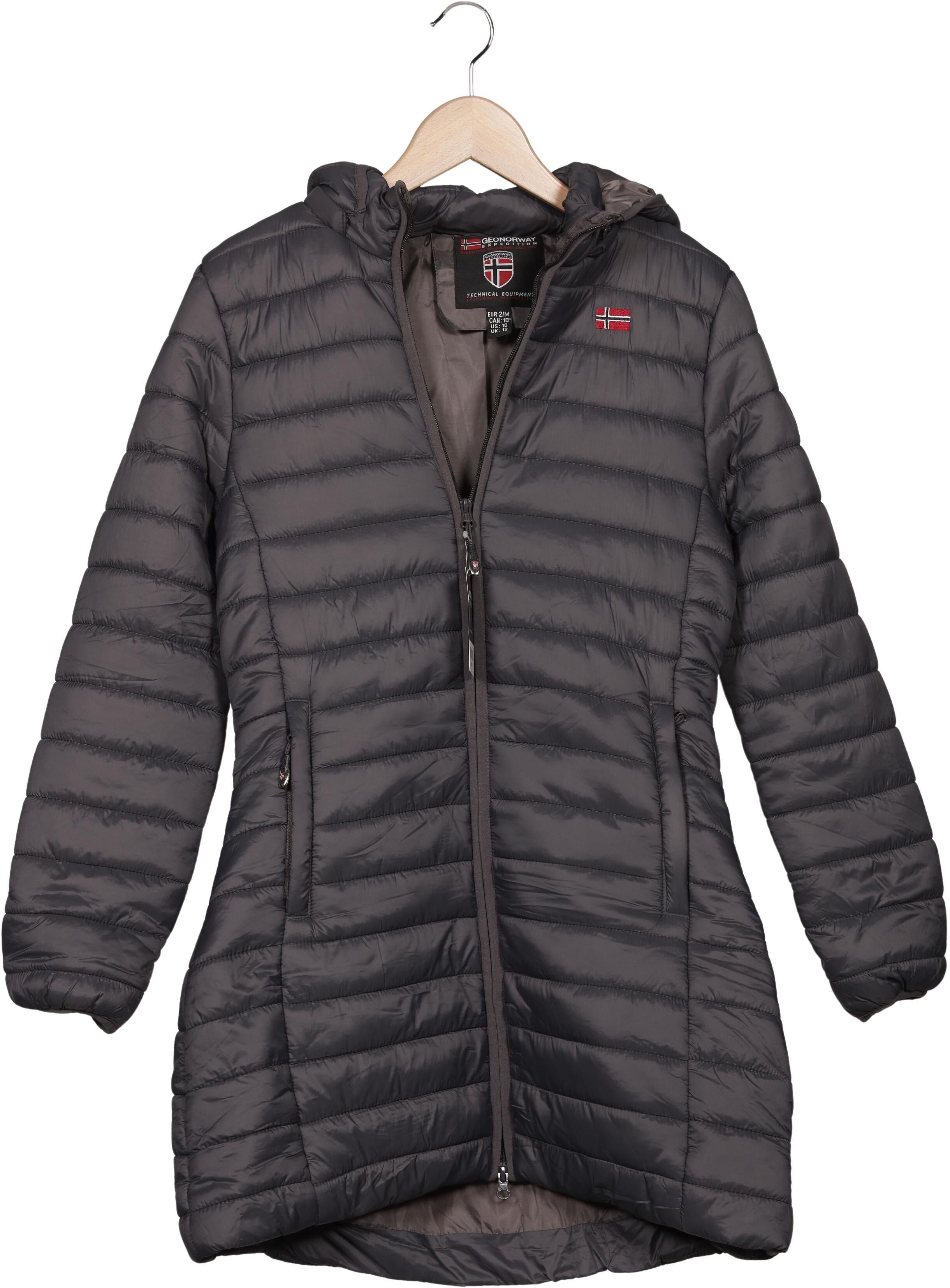 Geographical Norway Damen Jacke, Grau, Gr. M (UK 12), Synthetik - Second Hand