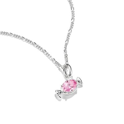 Charm-Einhänger THOMAS SABO "Charm-Anhänger Bonbon-Optik - Connect", silberfarben, pink, pink, Charms, Damen, Metall, mit Zirkonia (synth.) - Emaille