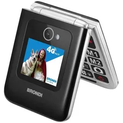 Brondi Amico Tuo 4g (2.40", 1.30 Mpx), Tastenhandy, Schwarz, Silber