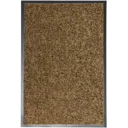 vidaXL Fußmatte Waschbar Braun 40x60 cm