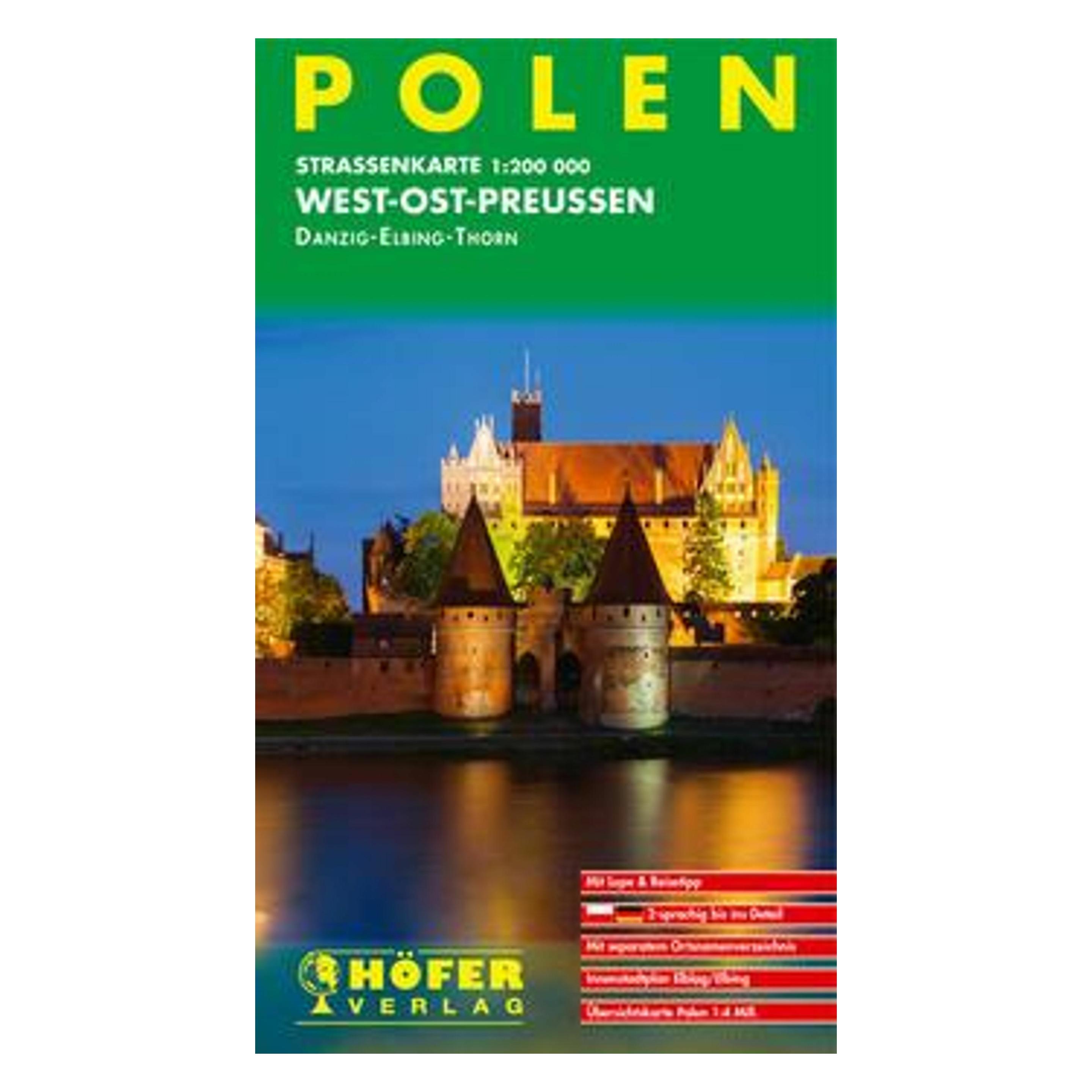 Höfer Strassenkarte Polen, West-Ost-Preussen (42501241)