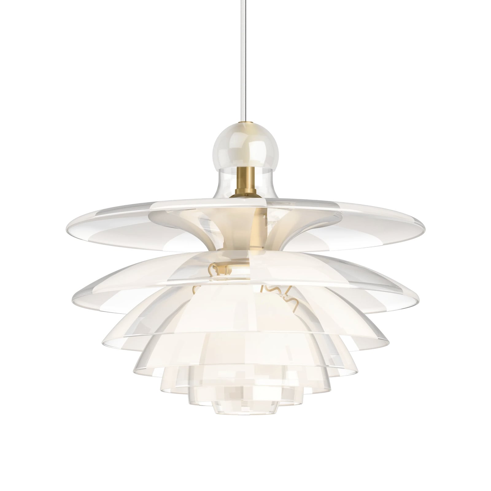 Louis Poulsen PH Septima hanglamp - Wit/Goud/Messing