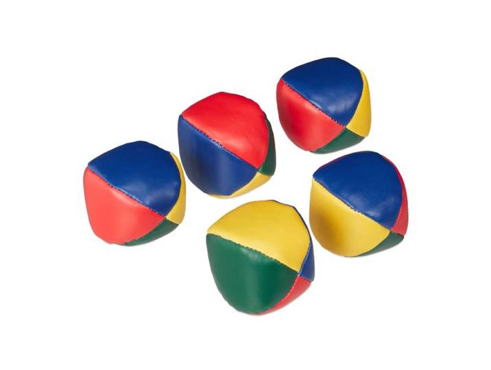 Relaxdays Balle de jonglage en lot de 5