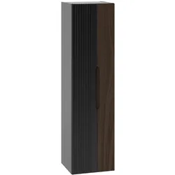 HOCHSCHRANK Sylla Schwarz und Holz