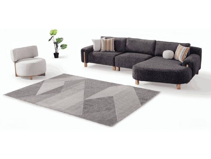 JVmoebel Ecksofa Schwarzes Ecksofa von JVMoebel mit modernem Design und Komfort, 1 Teile, Made in Europa