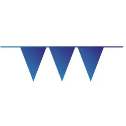 Haza Girlande dunkelblaue Wimpel, 10 m