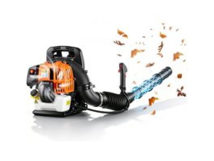 VEVOR Benzin Laubbläser Rückentragbar, 43 cc 2-Takt-Rückenbläser, 1,38 L Tank, 815 m³/h Luftvolumenstrom, 241 km/h Luftgeschwindigkeit, Rückenlaubbläser für Laubentfernung & Schneeräumung