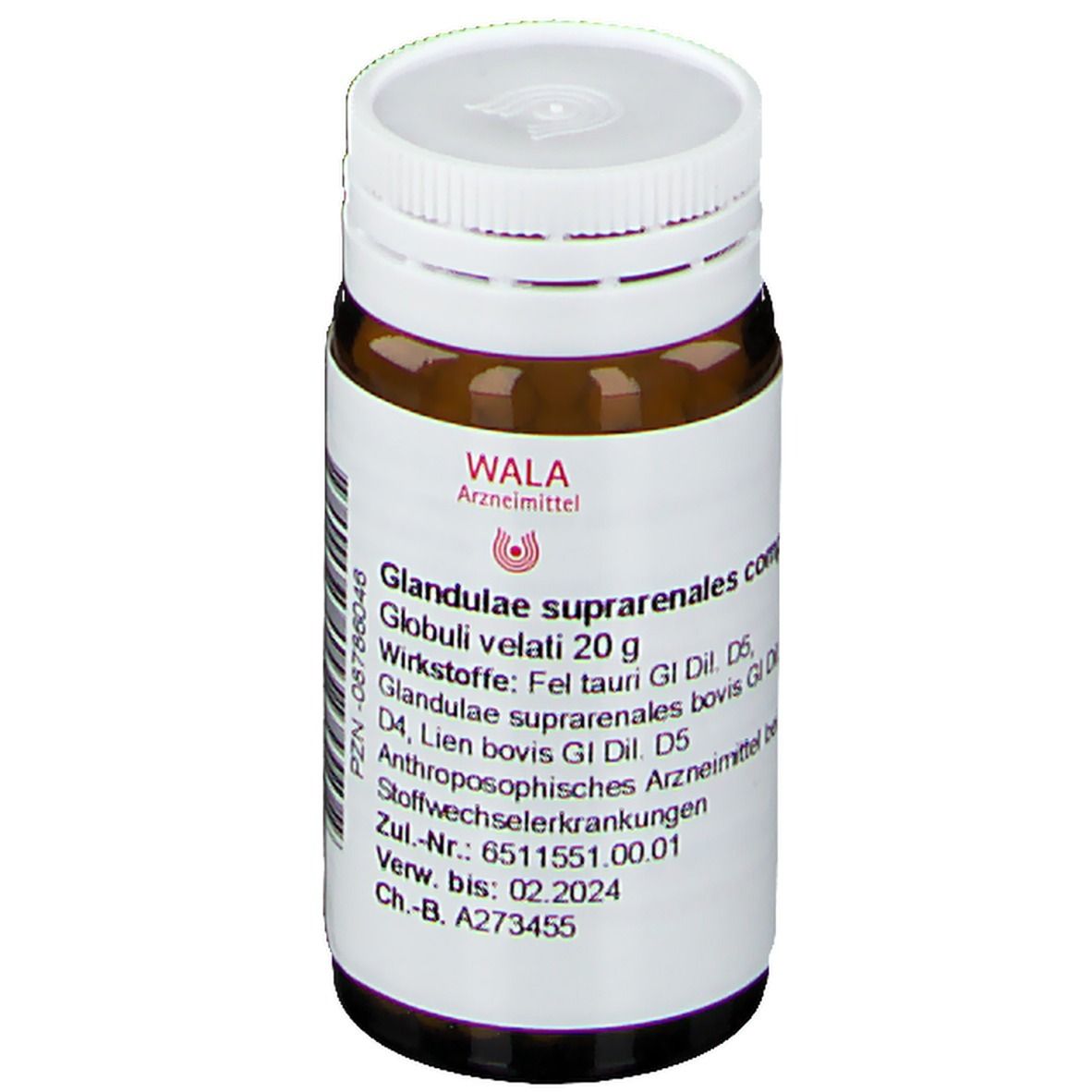 Glandulae Suprarenales comp.Globuli 20 g Globuli