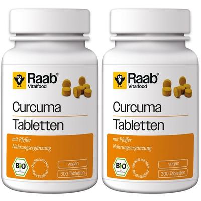 Raab Vitalfood Curcuma Bio Tabletten 2x 2x300 St