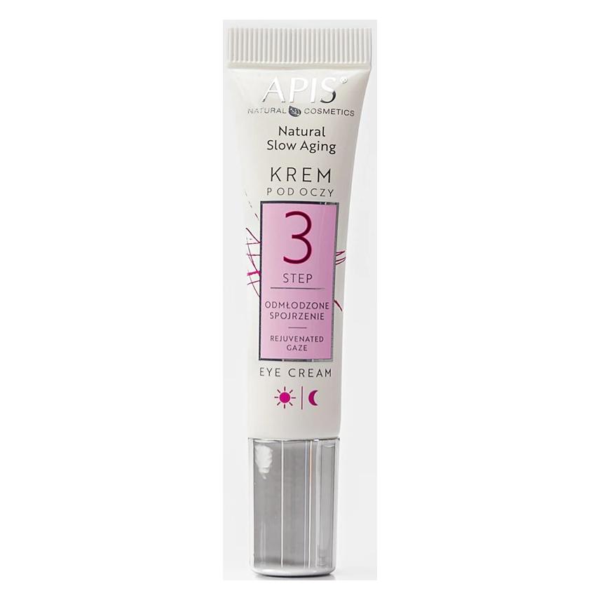 Apis Natural Cosmetics Apis Natural Slow Aging Rejuvenating Eye Cream Step 3 15Ml (Augenpflege Crème, 15 ml, Tag + Nacht) (5901810008871)