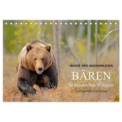 Magie des Augenblicks - Bären in nordischen Wäldern (Tischkalender 2027 DIN A5 quer), CALVENDO Monatskalender