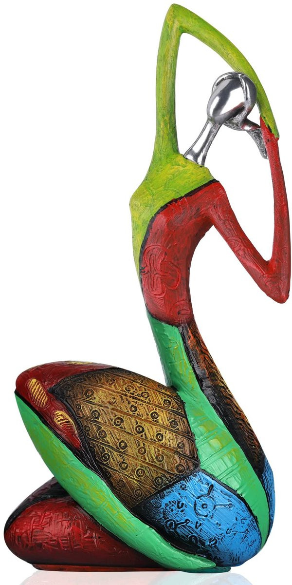 Abstracte Yoga Vrouw Sculptuur voor Decoratie voor Volwassenen