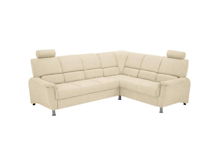 Livetastic Ecksofa, Beige, Metall, Kunststoff, Kiefer, Hartholz, 270x216 cm, Made in EU, Wohnzimmer, Sofas & Couches, Wohnlandschaften, Ecksofas