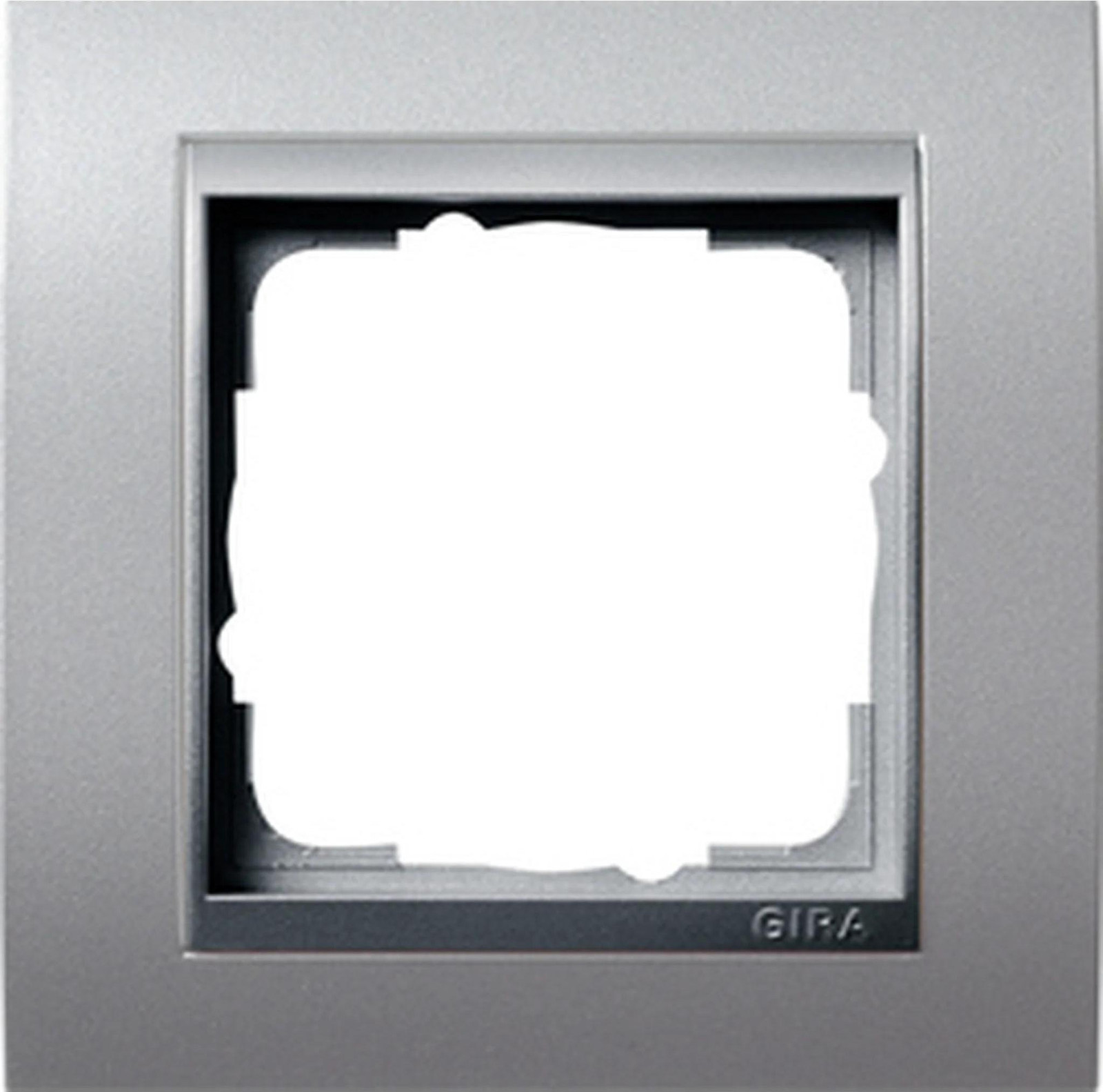 Gira Giersiepen Afdekraam 1-voudig aluminium