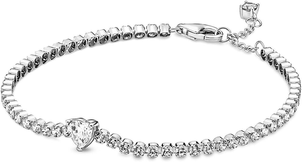 Bracelet Pandora Cordon Cœur Scintillant Femme