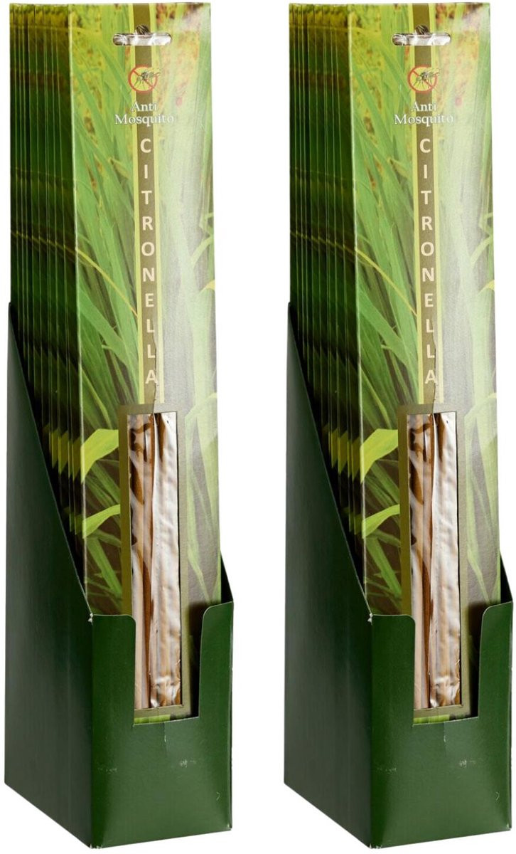 30 stuks Wierookstokjes Citronella met Citroengeur - H40 cm