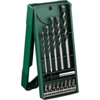 Mini X-Line Mehrzweckbohrer-Set, 14-teilig, Bohrer- & Bit-Satz grün