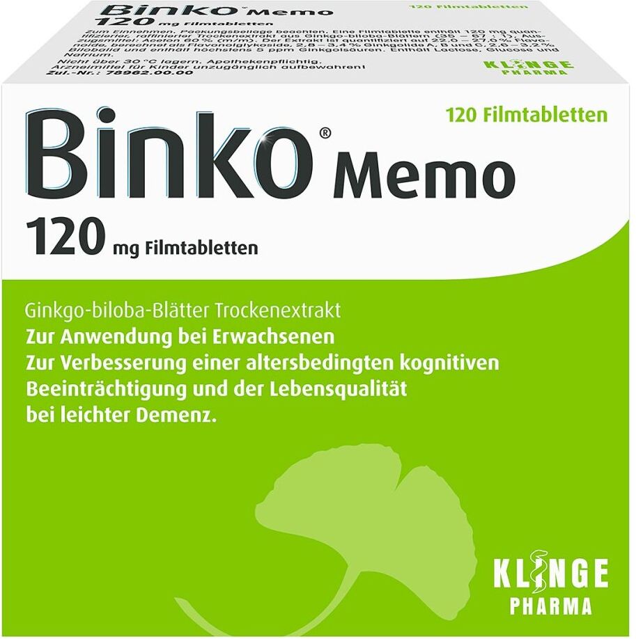 Binko Memo 120 mg Filmtabletten