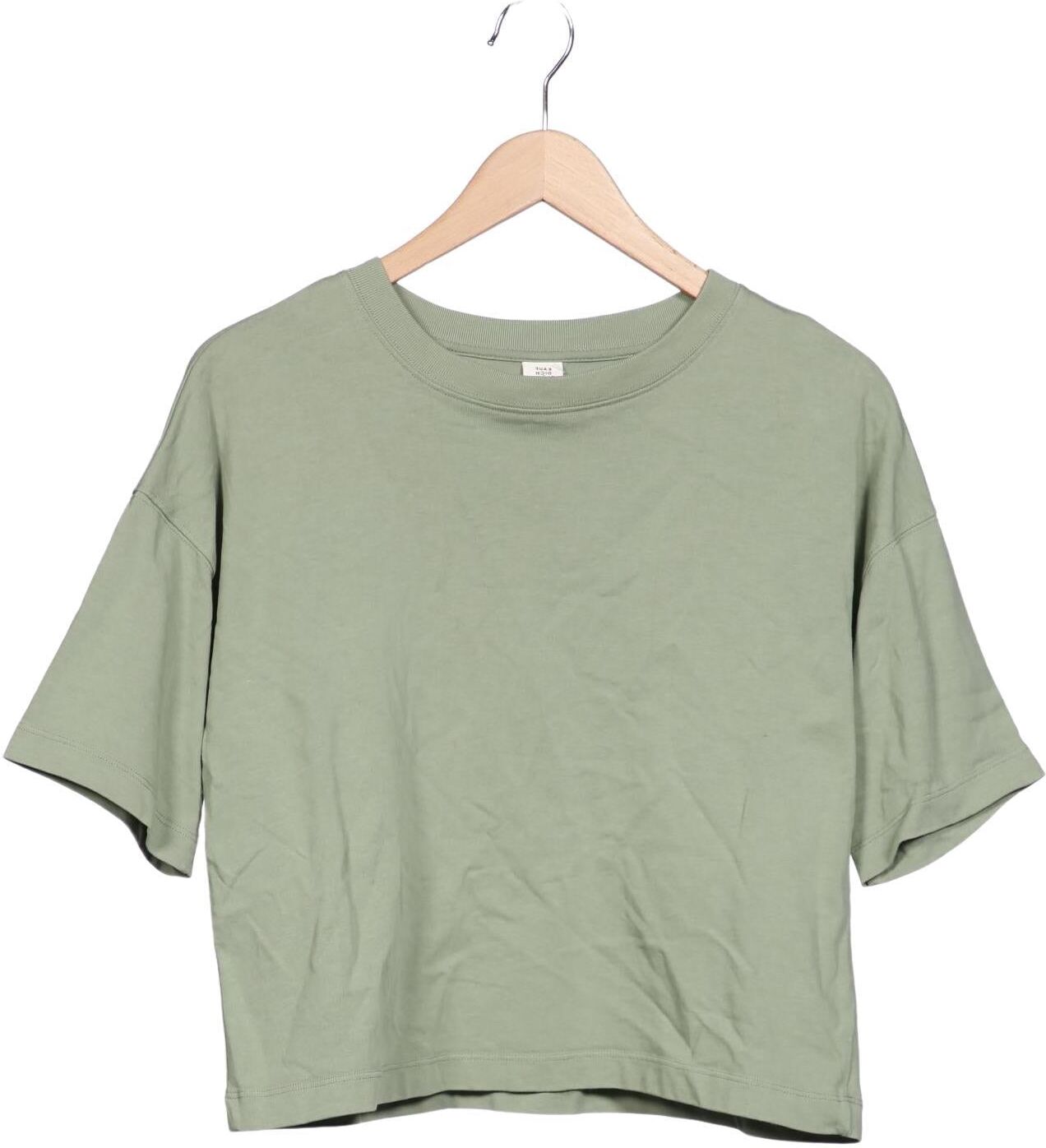Kauf dich glucklich Damen T-Shirt, Hellgrün, Gr. XS, Baumwolle - Second Hand