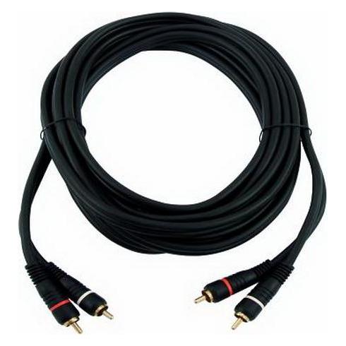 Omnitronic Kabel CC-100 2x2 Cinch rot/schwarz 10m HighEnd (10 m, Cinch Kabel) (30209380)