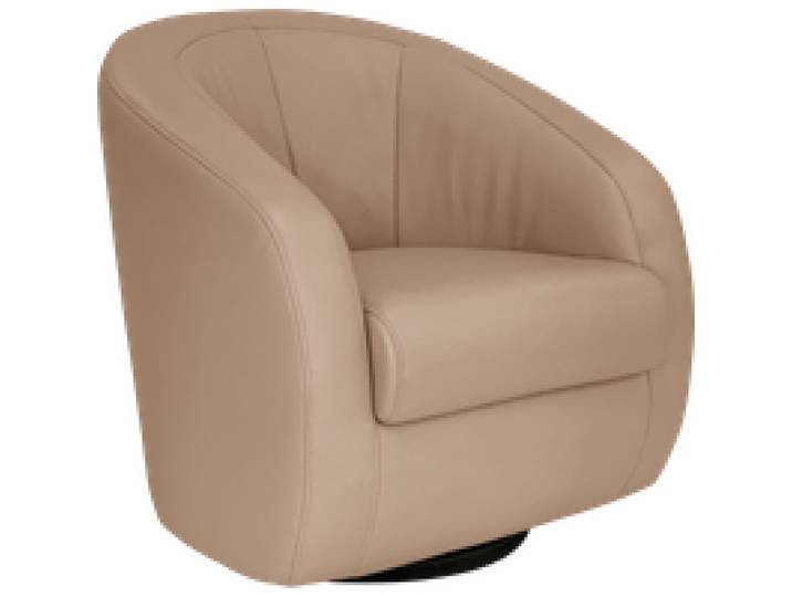 Fauteuil relax pivotant cuir Colin