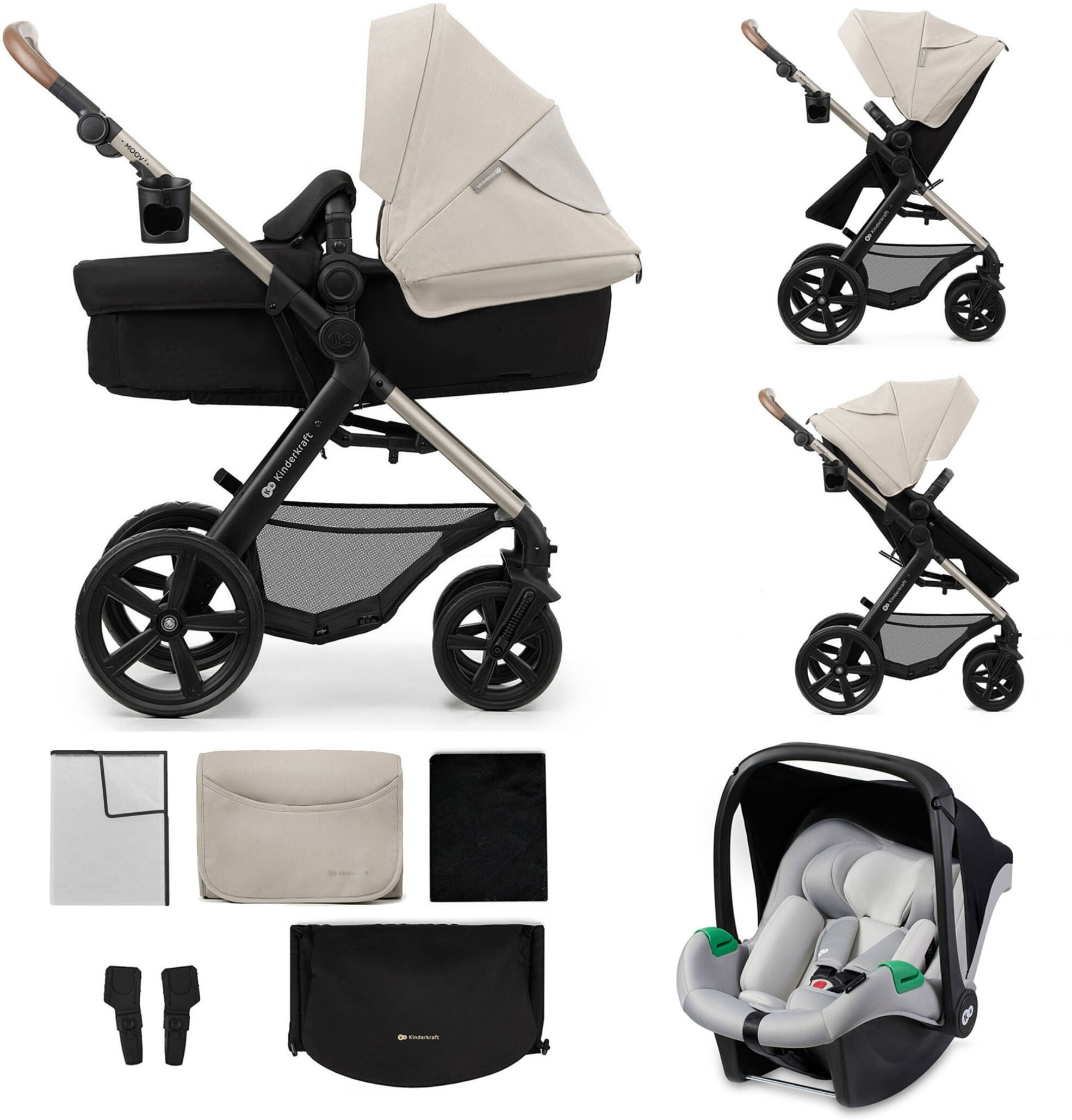 KINDERKRAFT 3-in-1 Kinderwagen »MOOV 2 Classic«