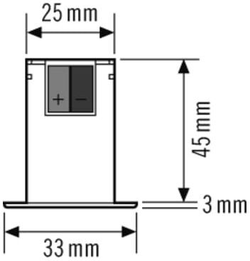 ESYLUX Lichtsensor LS FLAT mini KNX flache Linse (ED10429002)