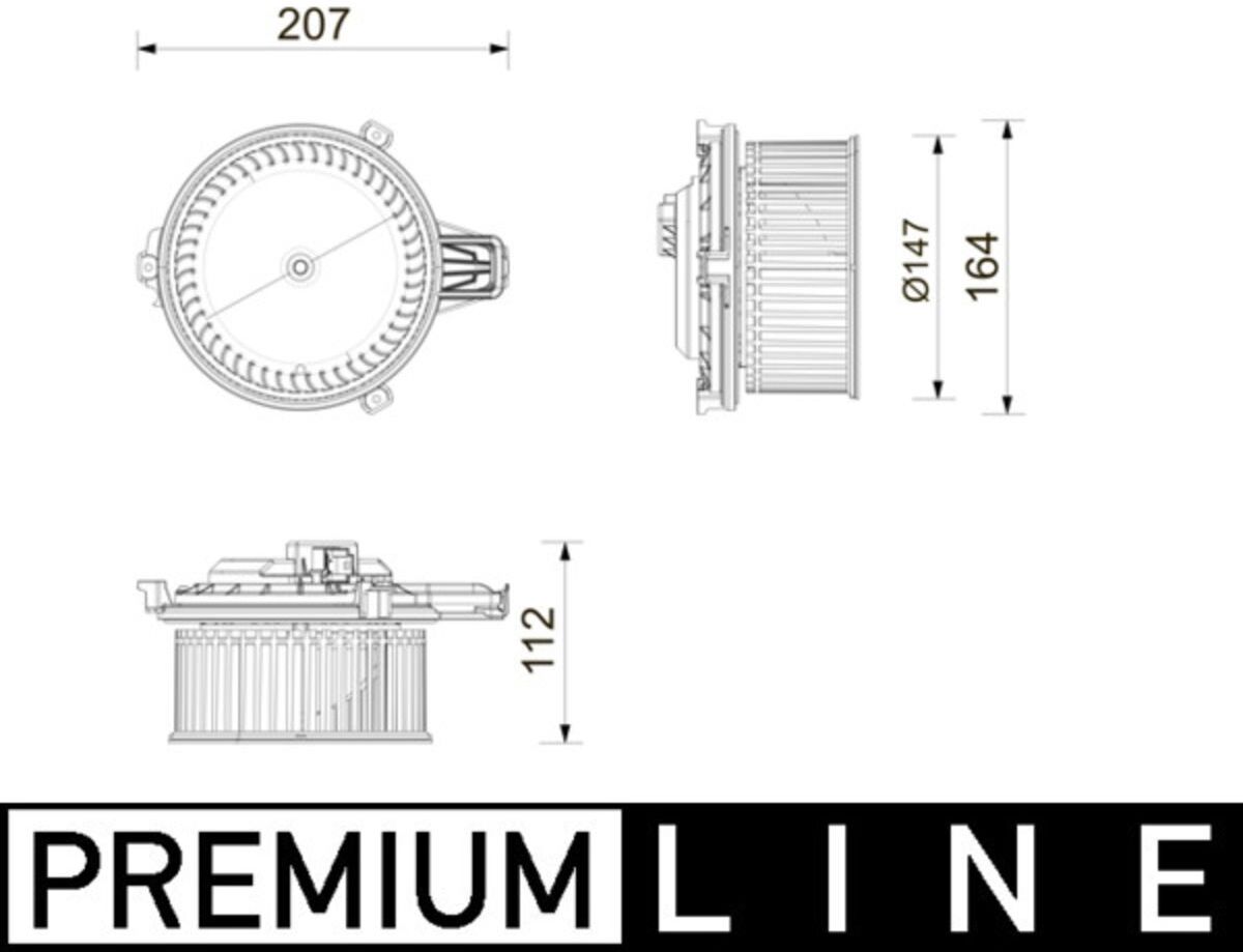Innenraumgebläse MAHLE AB 443 000P
