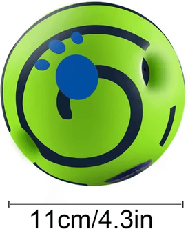 Inspire Picks GiggleRoll Interactive Dog Toy Ball With Fun Wobble Sounds 11cm