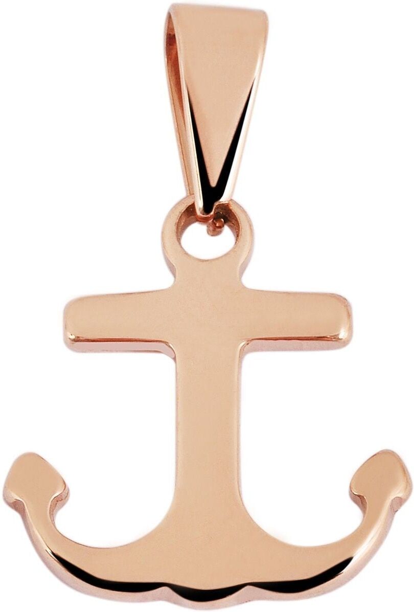 Kettenanhänger ADELIA´S "eleganter Anker Anhänger aus Edelstahl", gold, Schmuckanhänger, Damen, Edelstahl, Kettenanhänger