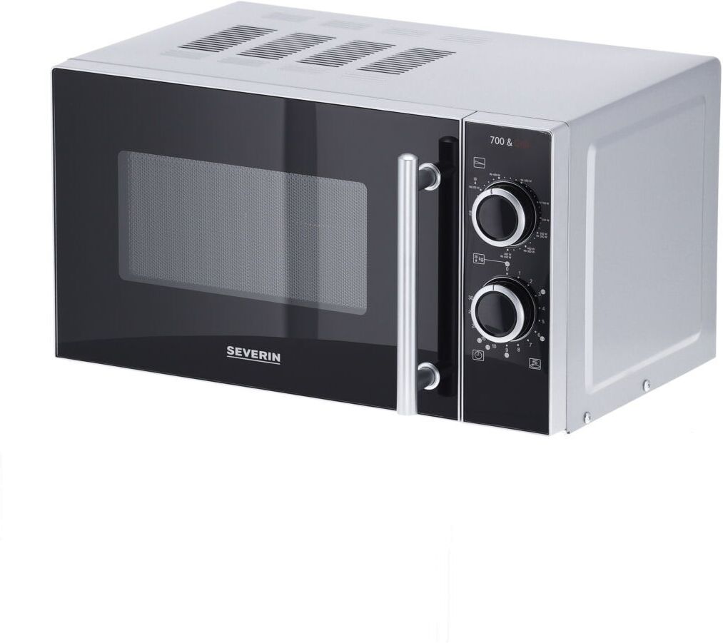 Severin MW 7771 Mikrowelle mit Grill   schwarz/silber - Refurbished