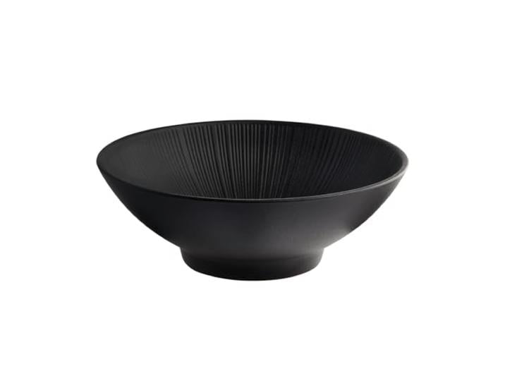 APS 85288 Bol NERO - Mélamine\, Ø 29 cm\, 2\,8 litres\, noir\, empilable\, lavable au lave-vaisselle