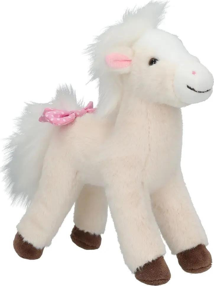 DEPESCHE Miss Melody knuffelpaard, crèmekleurig, 18 cm
