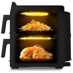 Tefal EY7568 Easy Fry Crispy Stack, Fritteuse, Schwarz