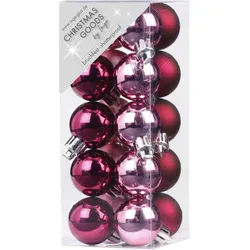 20 Weihnachtskugeln Kunststoff 3cm klein & bruchsicher Christbaumkugeln Weihnachtsbaumkugeln Christbaumschmuck Weihnachtsbaumschmuck Berry Kiss