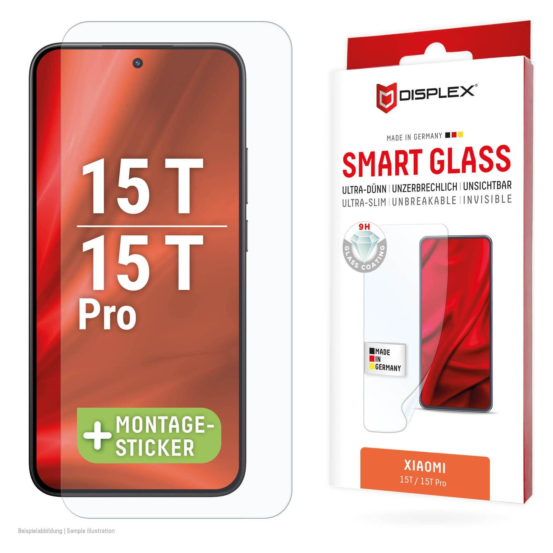 Displex Smart Glass 2D (1 Stk., Xiaomi 15T, Xiaomi 15T Pro) (02216)