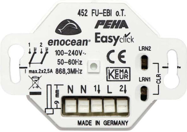 Peha Récepteur radio encastré 2 canaux D 452 FU-EBI O.T. (00364336)