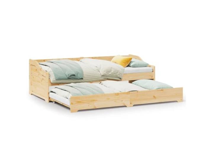 PUGYNBK Diwan mit Nest, 90 x 200 cm, Kiefernholz, ohne Matratze Lattenrost, Schlafsofa für Gäste, Aufbewahrung, für Schlafzimmer oder Wohnzimmer