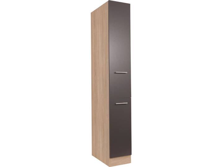 Apothekerschrank, Grau, 30x200x60 cm, Metall, Individuell Planbar, Küchenmöbel